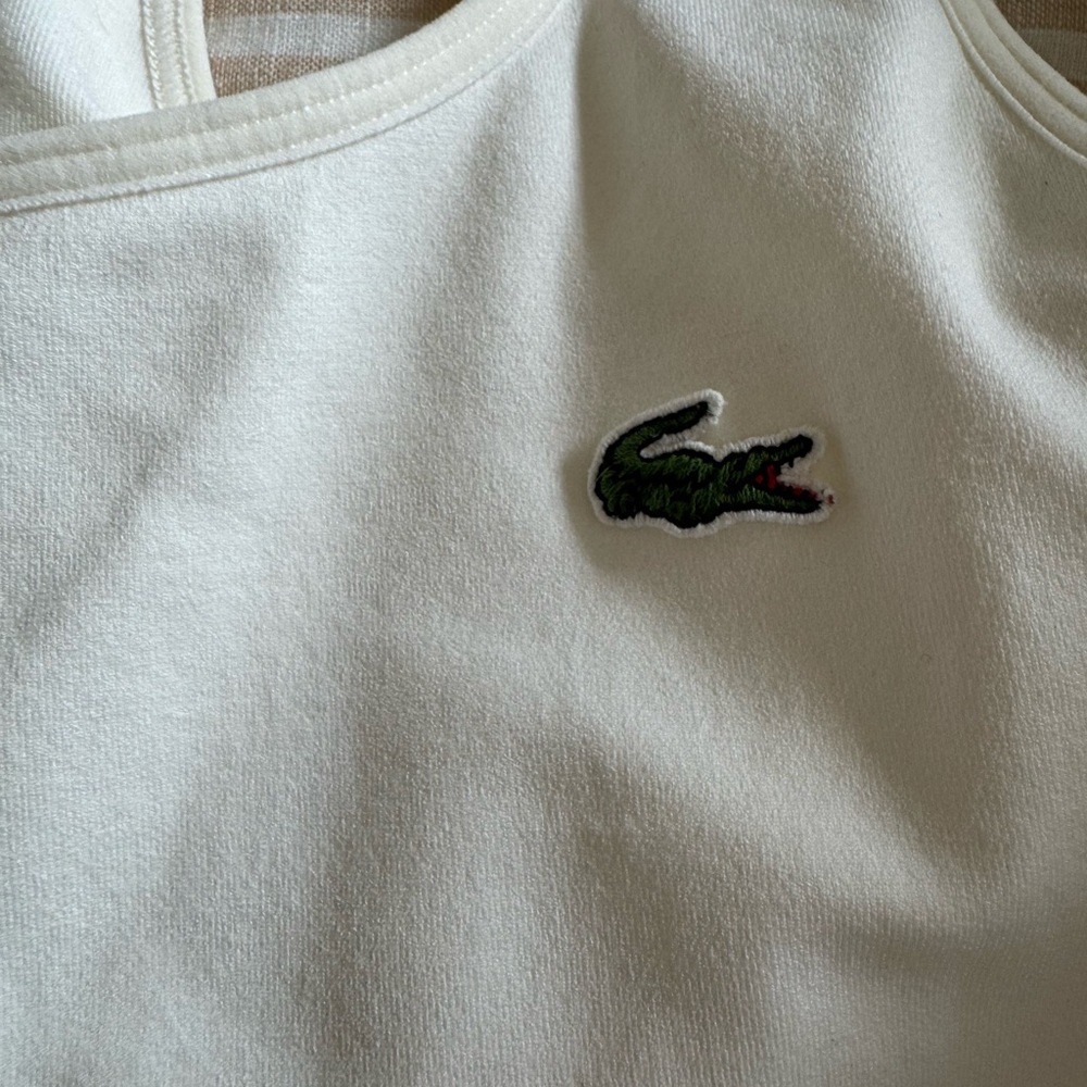 Lacoste Cream Sleeveless Dress - Picture 3 of 8